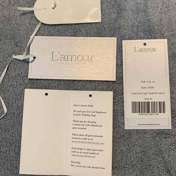 Calla Blanche L’amour Designer Wedding Gown Size 10 - Picture 15 of 16